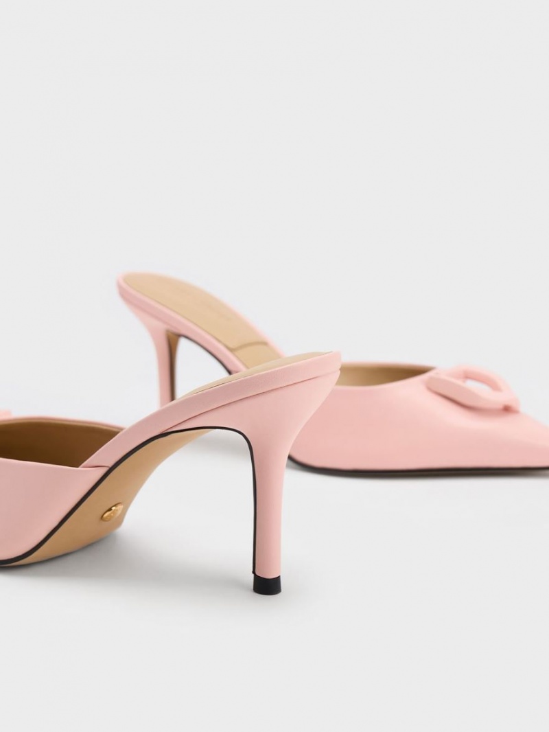 Mules Charles And Keith Gabine δερματινα ροζ | 21963-WHDL