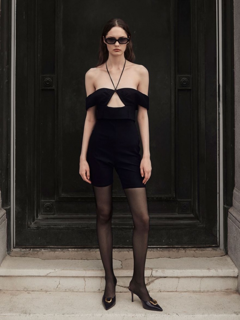 Mules Charles And Keith Gabine λουστρινι δερματινα μαυρα | 79618-YMVZ
