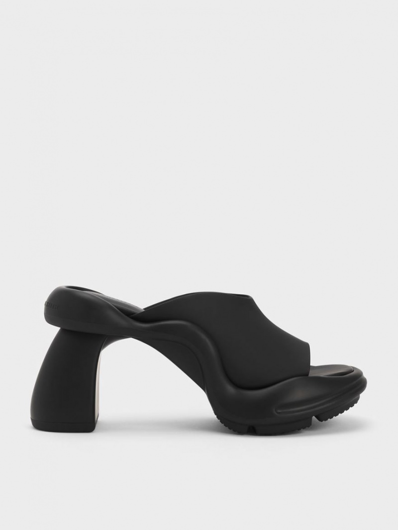 Mules Charles And Keith Leila Sculptural μαυρα | 52016-PGQF