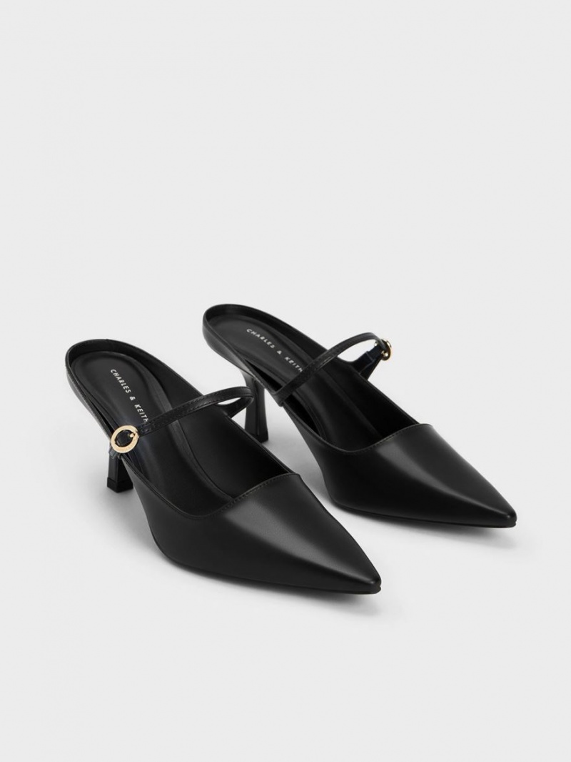 Mules Charles And Keith Mary Jane με τακουνι μαυρα | 06391-HXPU