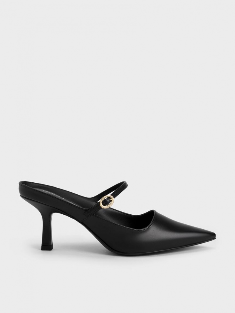 Mules Charles And Keith Mary Jane με τακουνι μαυρα | 06391-HXPU