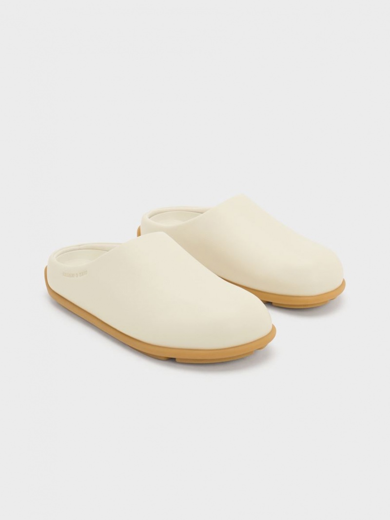 Mules Charles And Keith Molly φλατ κρέμα | 17395-ISMK