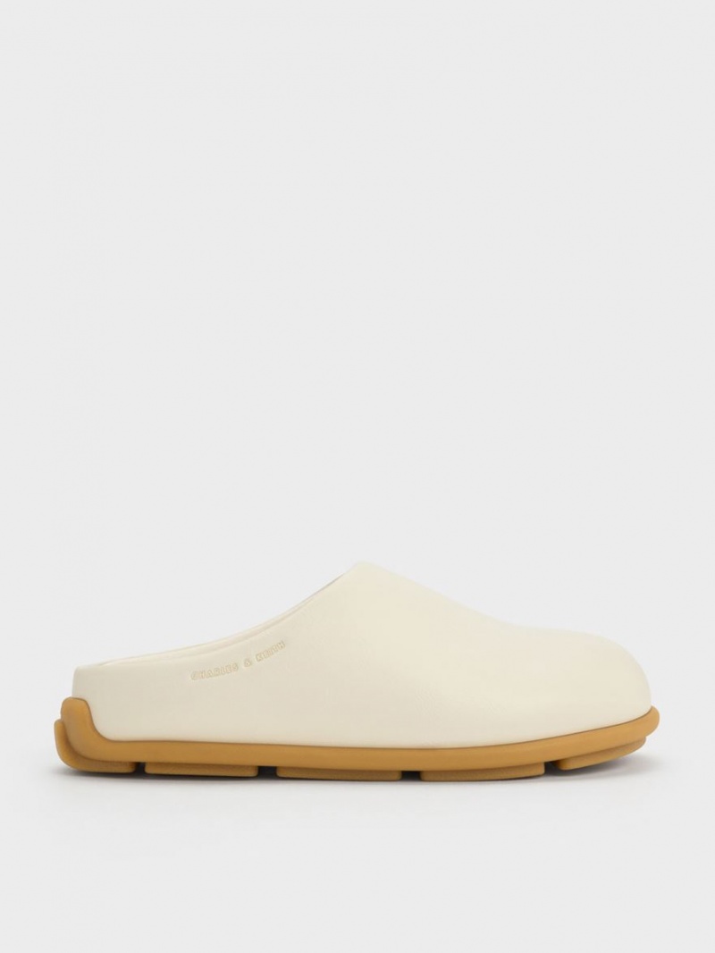 Mules Charles And Keith Molly φλατ κρέμα | 17395-ISMK