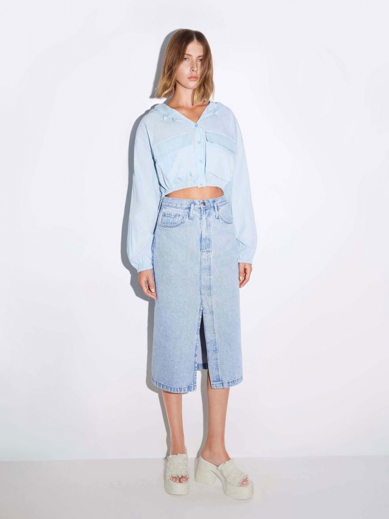 Mules Charles And Keith Nuala Ruched flatforms κρέμα | 72594-BHNV