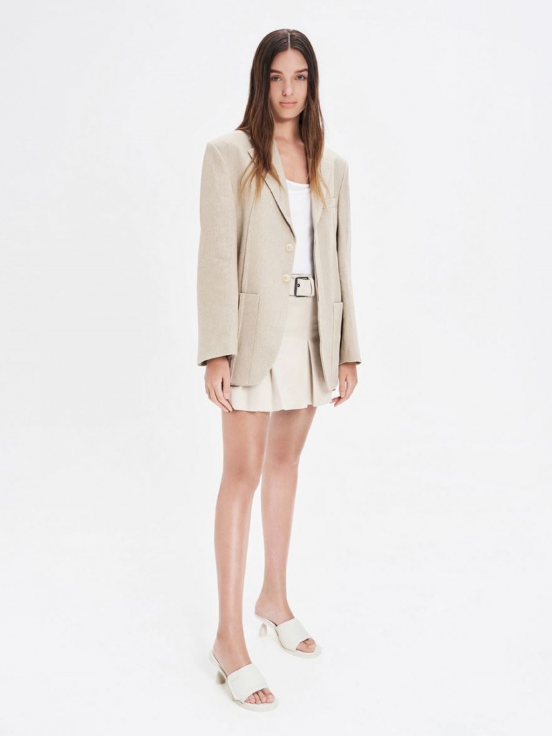 Mules Charles And Keith Puffy Sculptural Heel ασπρα | 04567-IPMW