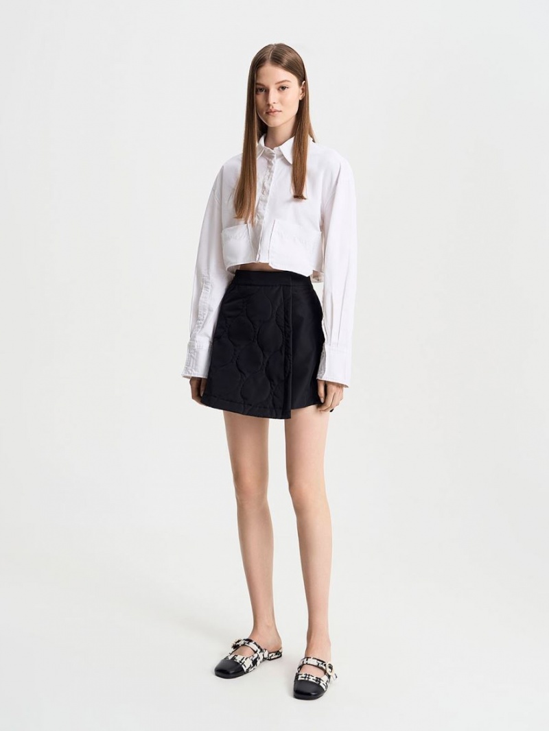 Mules Charles And Keith Tweed Pearl πόρπης Mary Jane μαυρα | 68495-TZYE