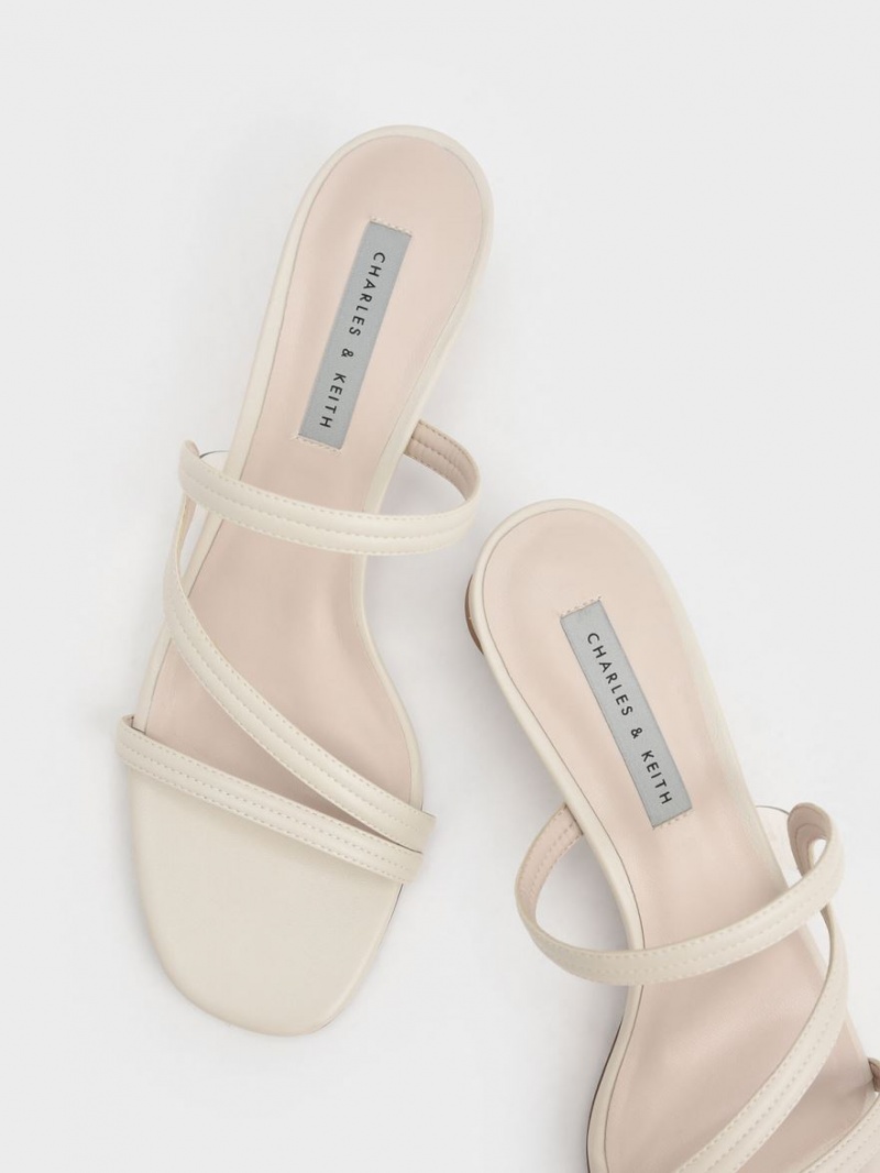 Mules Charles And Keith Wavy λουρακια ασπρα | 28409-NLPM