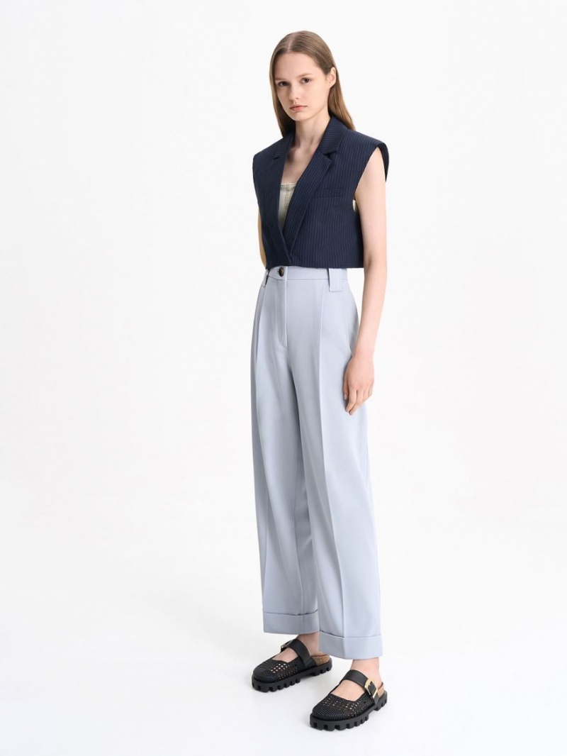 Mules Charles And Keith Woven Buckled φλατ μαυρα | 78614-WOID