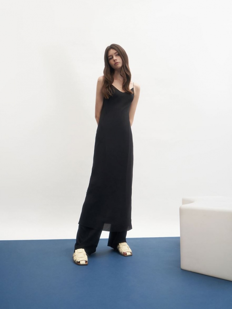 Mules Charles And Keith Woven φλατ κρέμα | 73608-JLDP