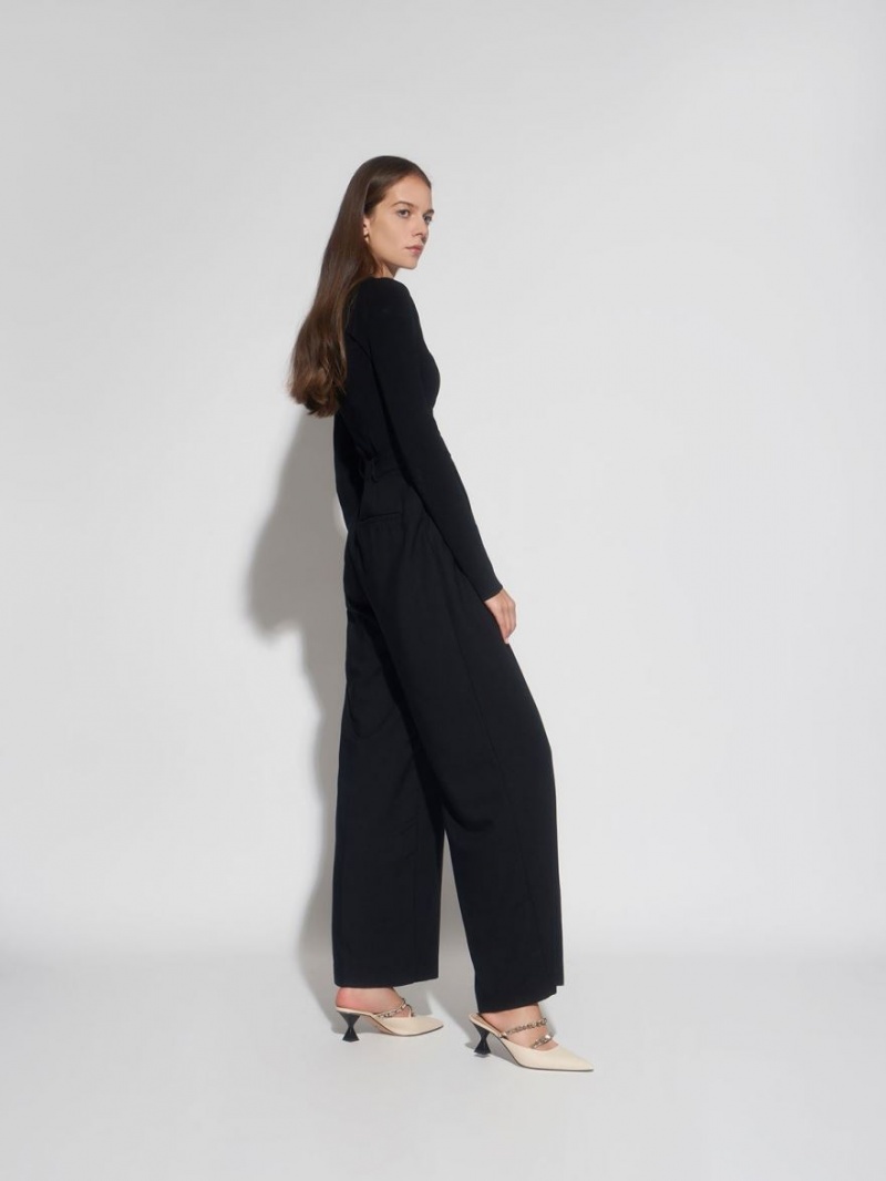 Mules Charles And Keith καμβα Double Gem λουρακια Μπεζ | 90763-FCKU