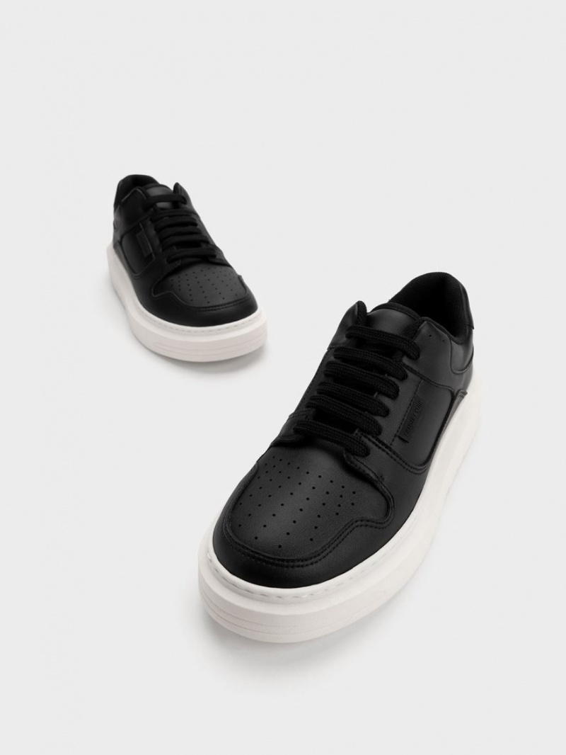 Sneakers Πλατφορμα Charles And Keith Gem-Embellished μαυρα | 87564-EUMW