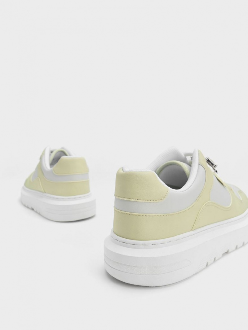 Sneakers Πλατφορμα Charles And Keith Gem-Embellished μεντα | 81624-WUAI