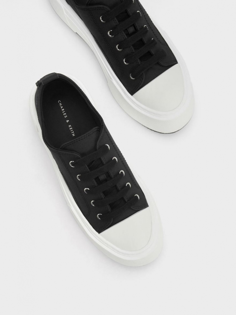 Sneakers Πλατφορμα Charles And Keith Χοντρός μαυρα | 46970-PDEW