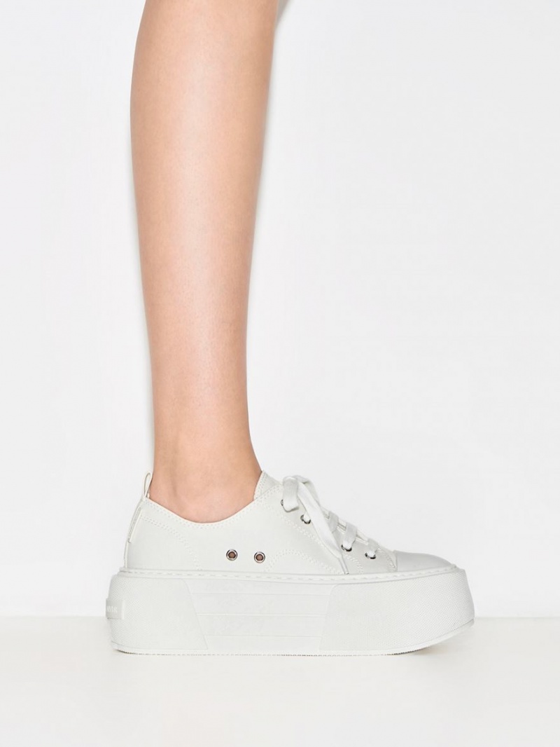 Sneakers Πλατφορμα Charles And Keith Χοντρός ασπρα | 93041-VRLX