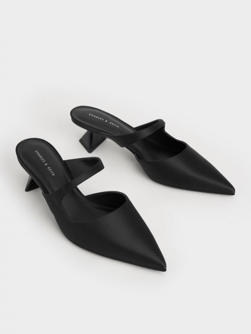Γοβεσ Charles And Keith Asymmetric Sculptural Heel μαυρα | 20356-JRCG