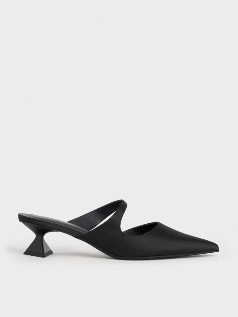 Γοβεσ Charles And Keith Asymmetric Sculptural Heel μαυρα | 20356-JRCG