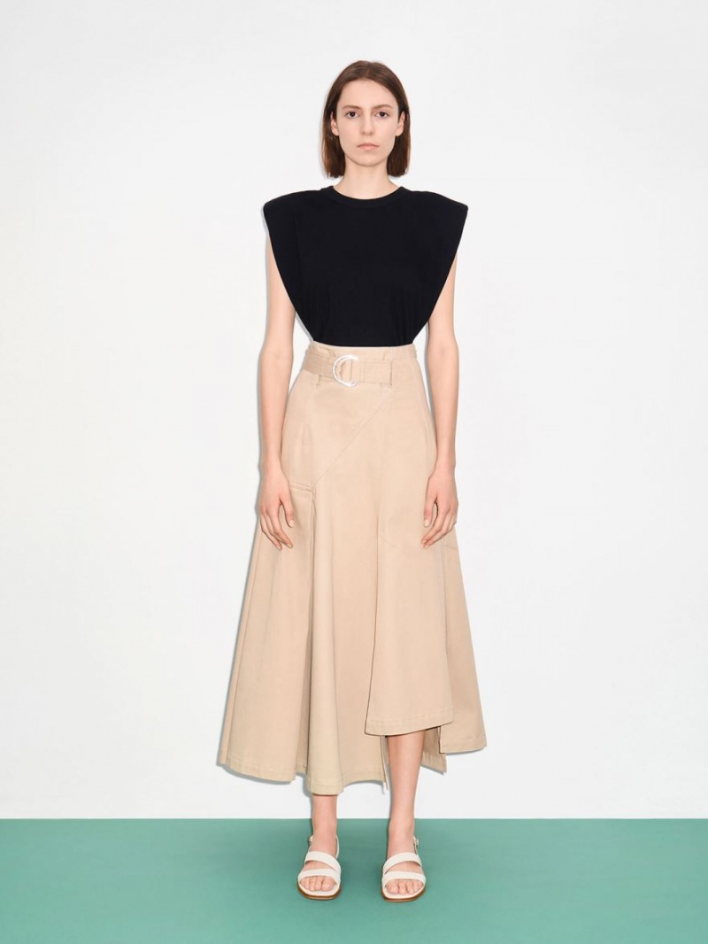 Σανδαλια Charles And Keith Asymmetric λουρακια Slingback ασπρα | 03749-FJTM