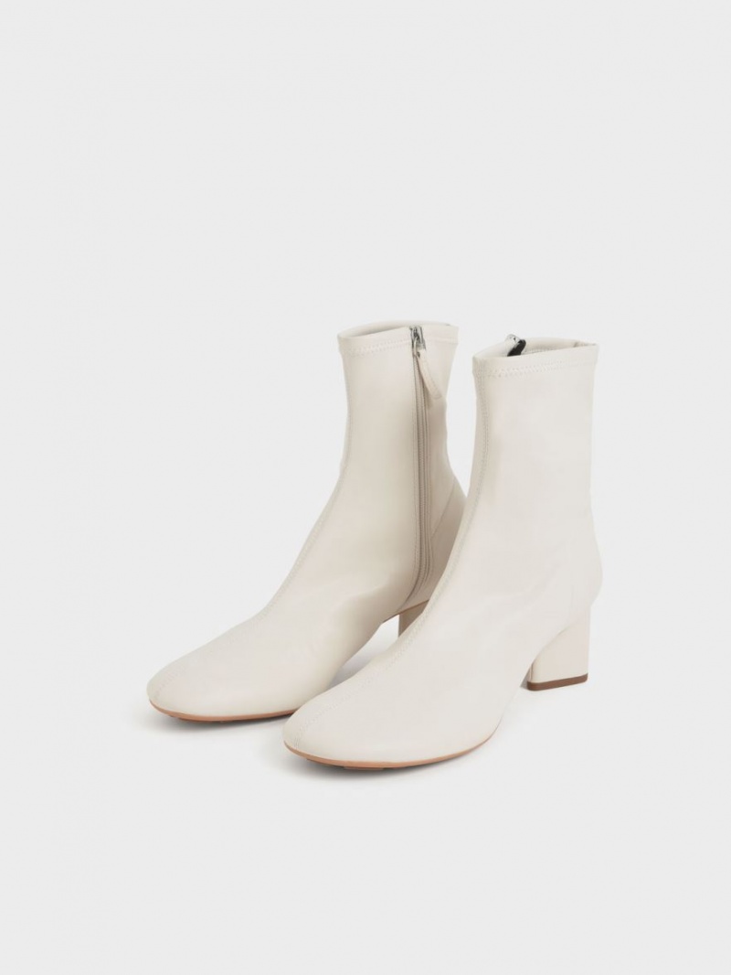 Μποτακια Charles And Keith Blade Heel ασπρα | 79306-NDVF