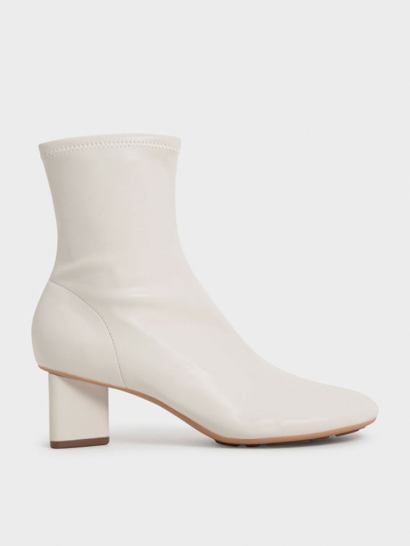 Μποτακια Charles And Keith Blade Heel ασπρα | 79306-NDVF