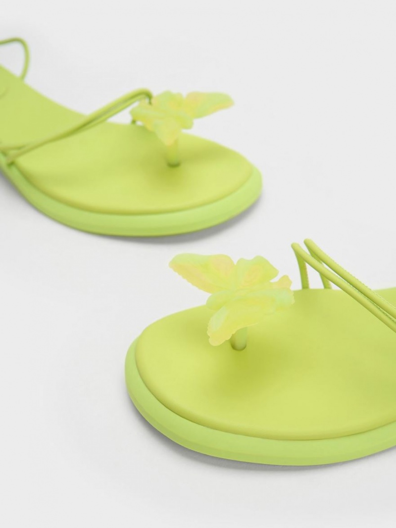 Σανδαλια Charles And Keith Butterfly Tie-Around ανοιχτο πρασινο | 54870-LZSJ