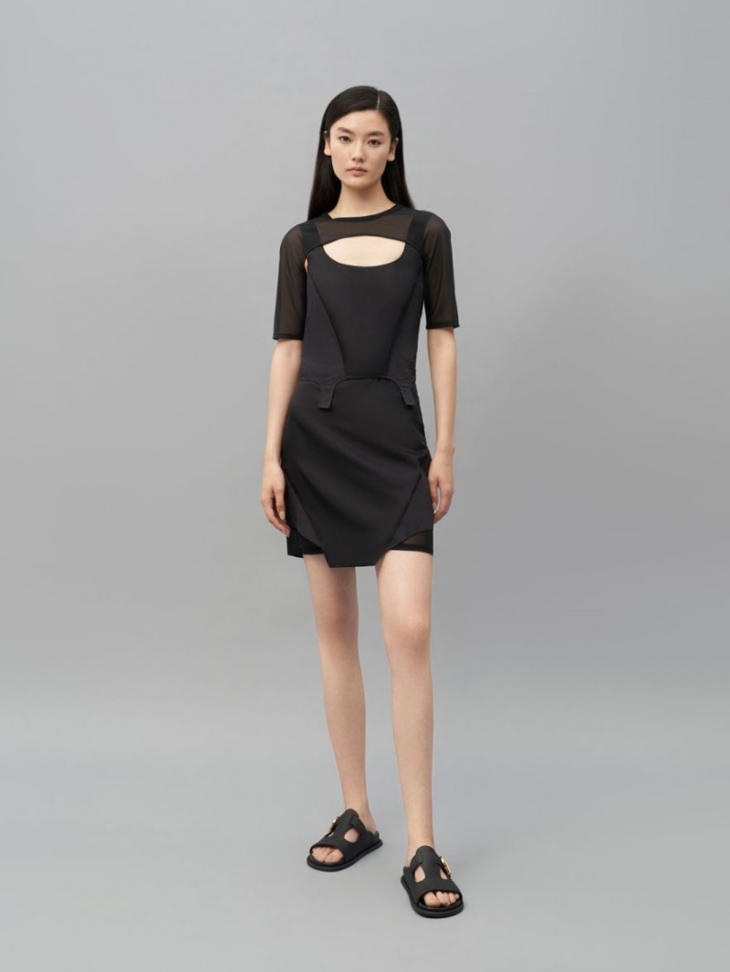 Σαγιοναρεσ Charles And Keith Cut-Out Buckled μαυρα | 35067-DNZO
