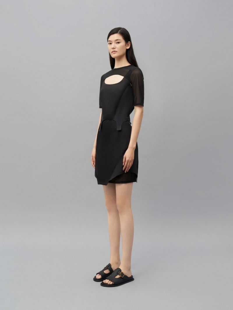 Σαγιοναρεσ Charles And Keith Cut-Out Buckled μαυρα | 35067-DNZO