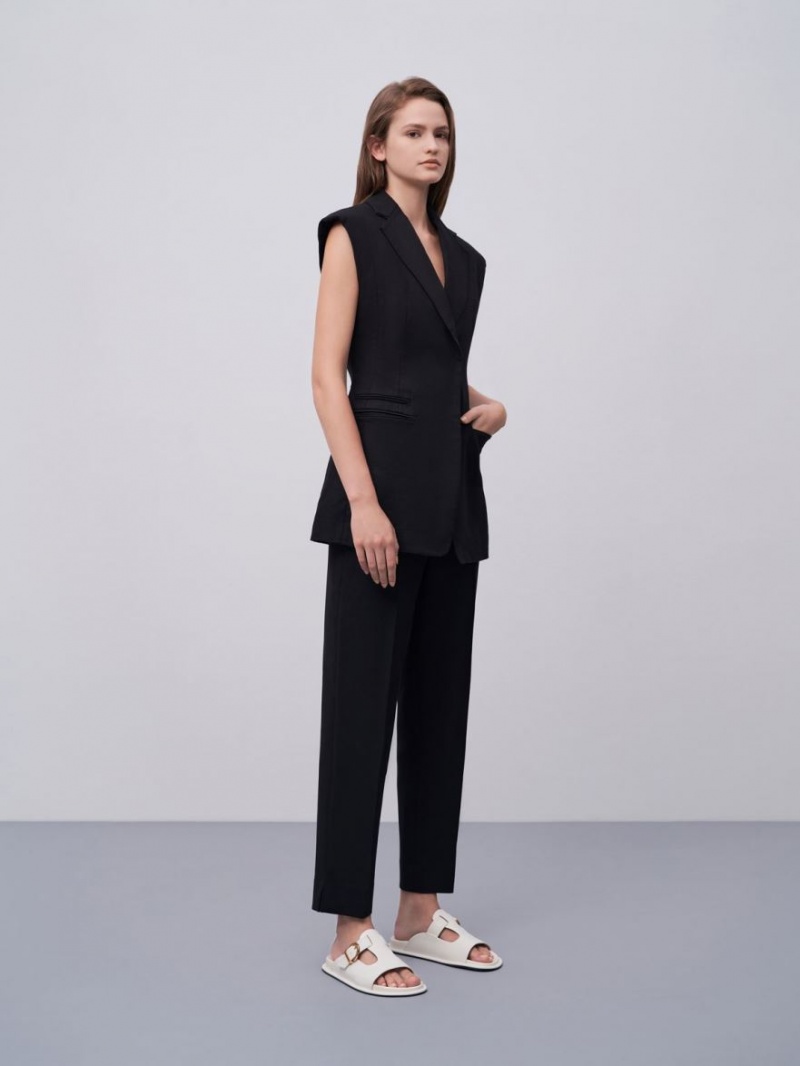 Σαγιοναρεσ Charles And Keith Cut-Out Buckled ασπρα | 62419-PZMY