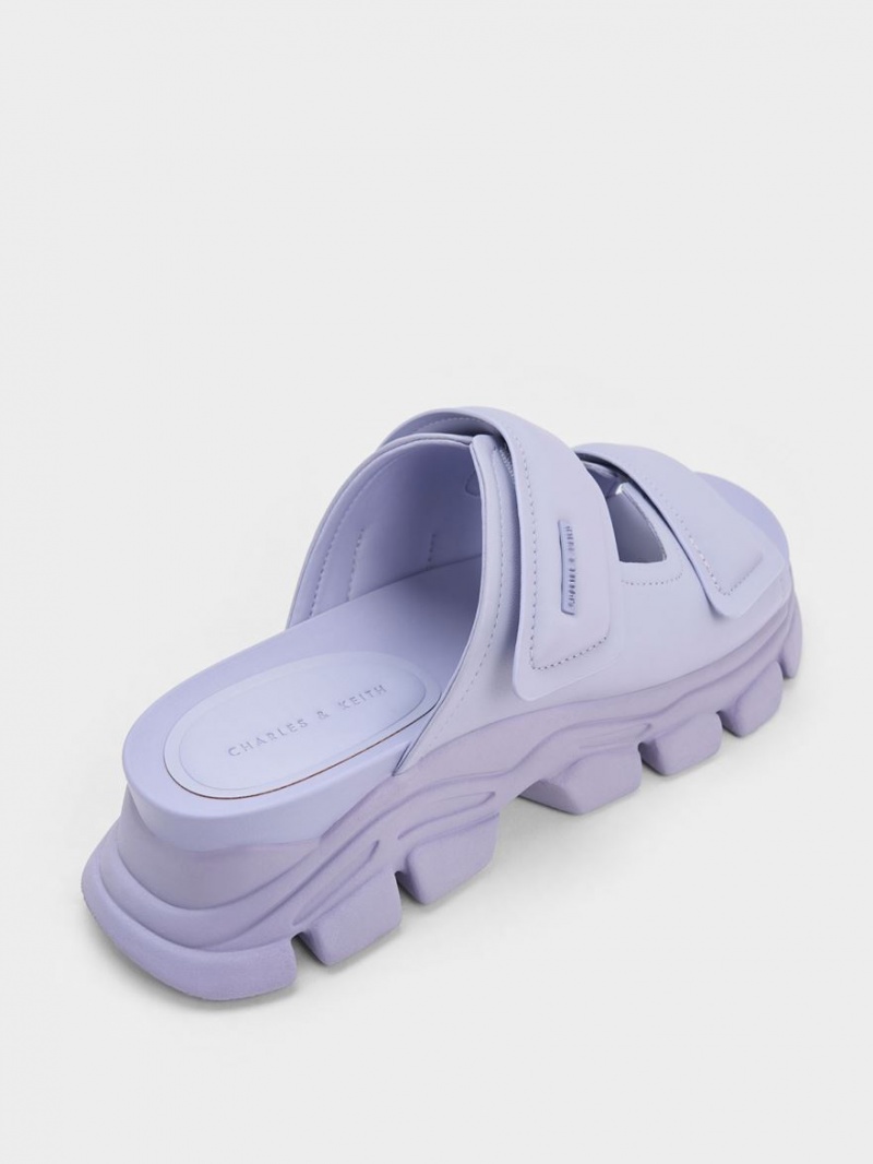Σαγιοναρεσ Charles And Keith Dash Double λουρακια μωβ | 94206-WJIB