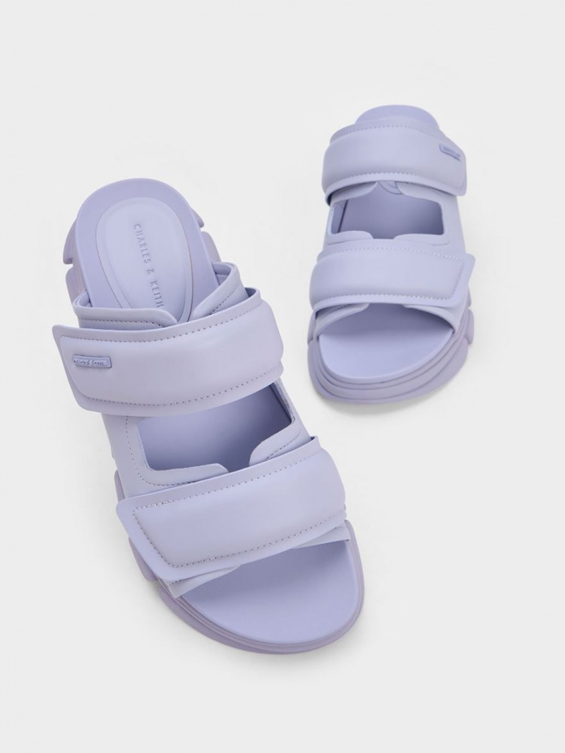 Σαγιοναρεσ Charles And Keith Dash Double λουρακια μωβ | 94206-WJIB