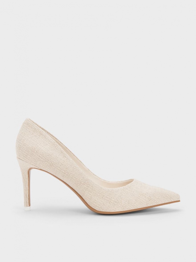 Γοβεσ Charles And Keith Emmy Pointed-toe Μπεζ | 01732-NBOC