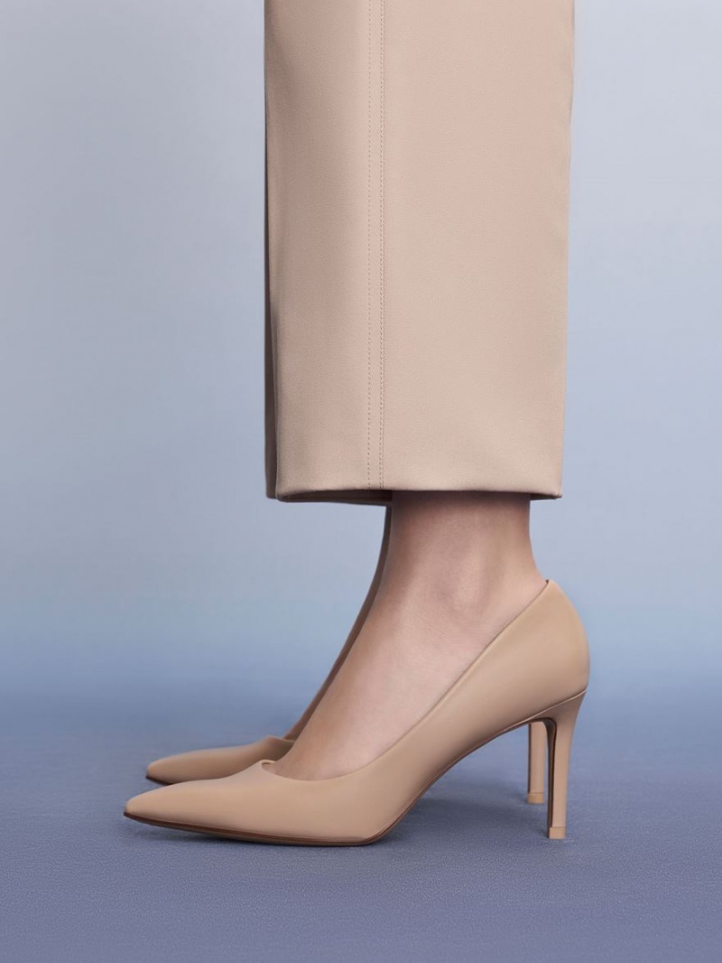 Γοβεσ Charles And Keith Emmy Pointed-toe Μπεζ | 20731-CPYM