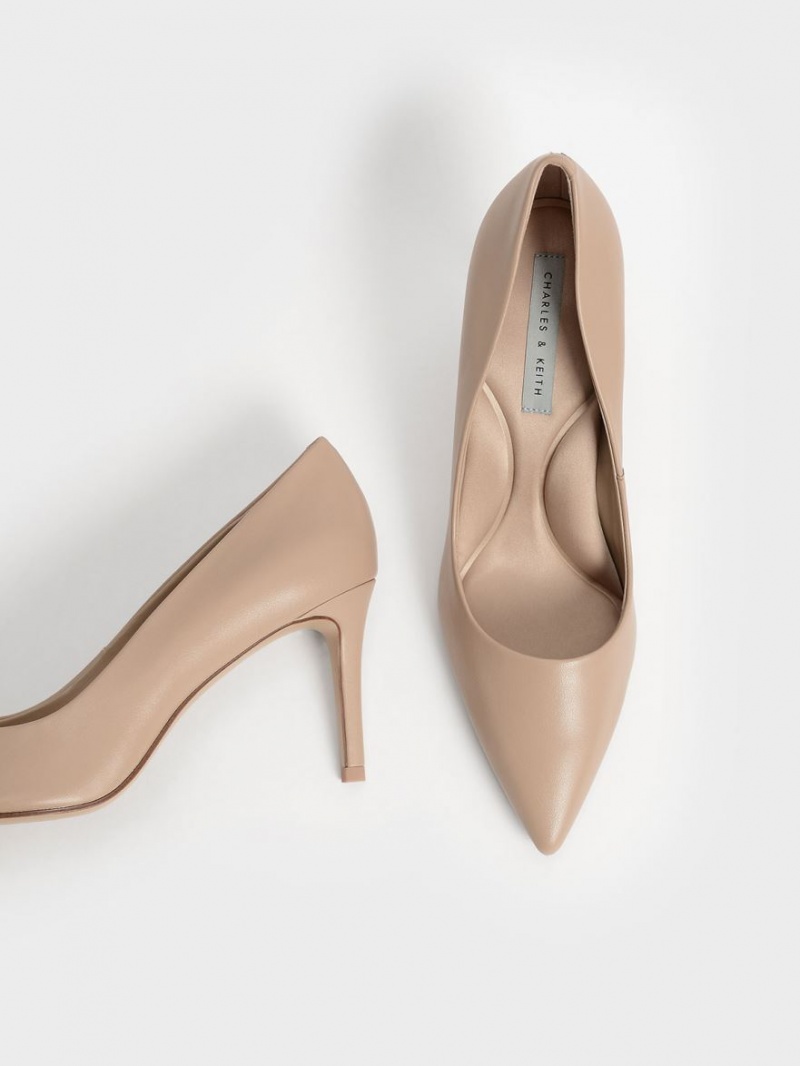 Γοβεσ Charles And Keith Emmy Pointed-toe Μπεζ | 20731-CPYM