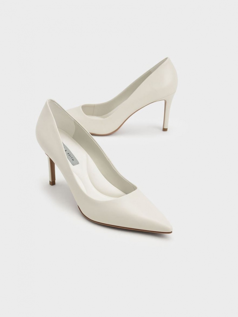Γοβεσ Charles And Keith Emmy Pointed-toe ασπρα | 42603-EBIT
