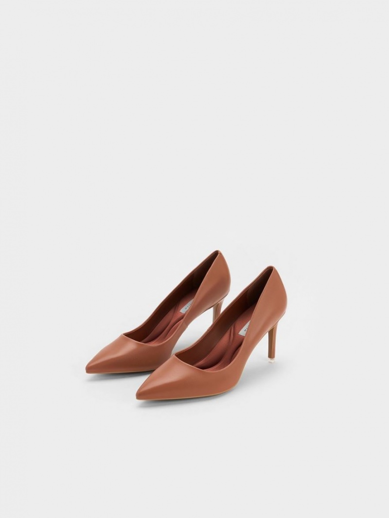 Γοβεσ Charles And Keith Emmy Pointed-toe καφε | 86593-ZCMV