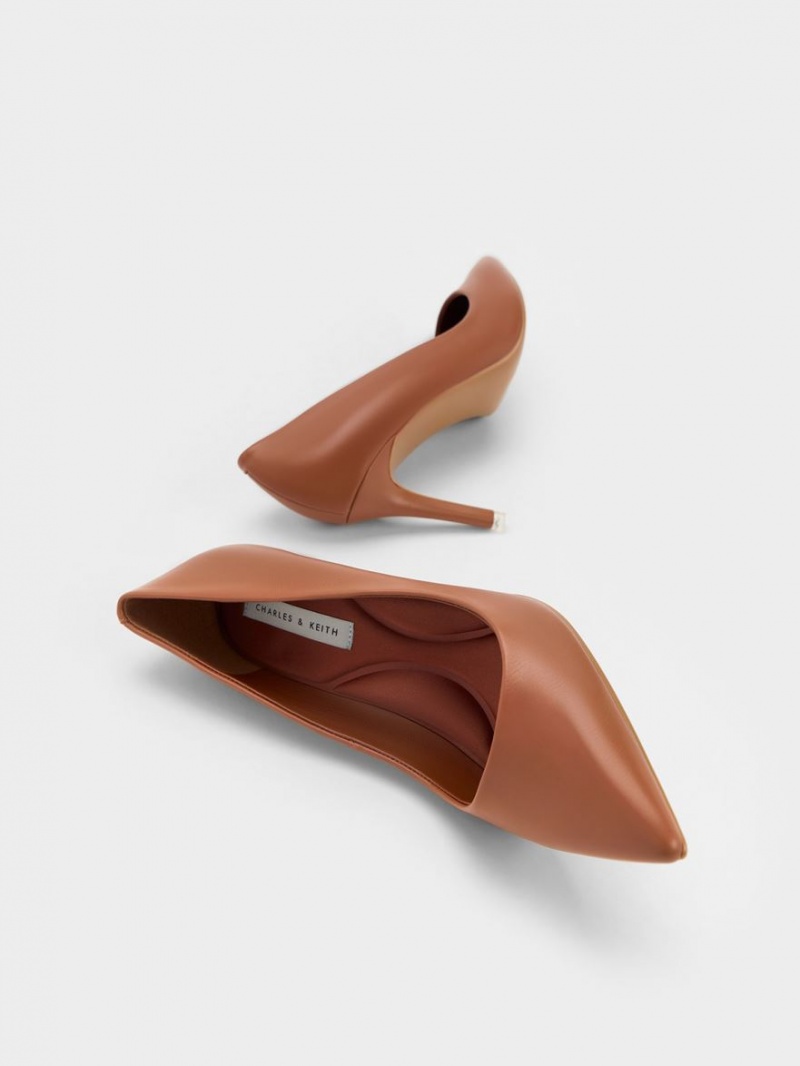 Γοβεσ Charles And Keith Emmy Pointed-toe καφε | 86593-ZCMV