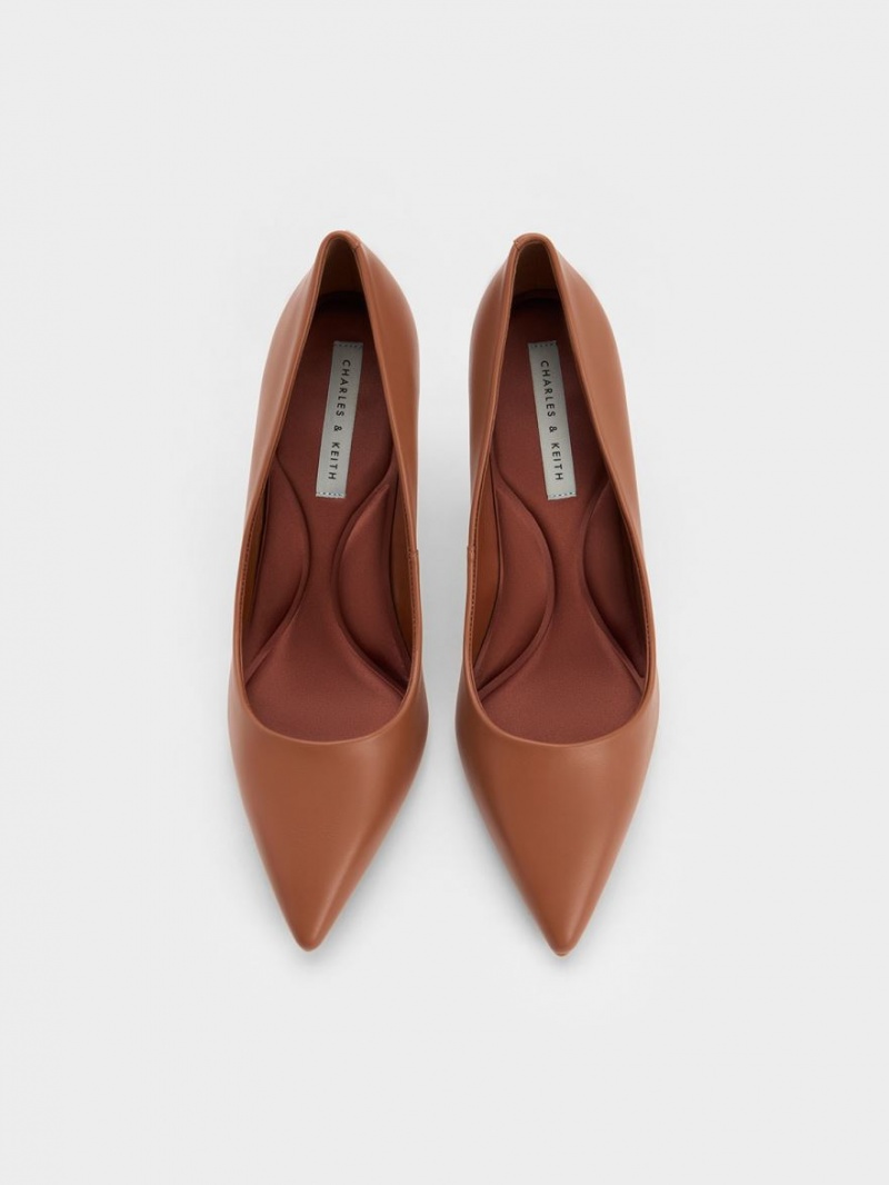 Γοβεσ Charles And Keith Emmy Pointed-toe καφε | 86593-ZCMV