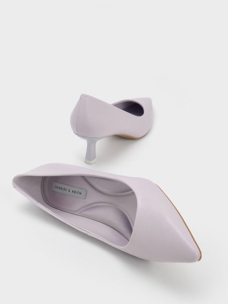 Γοβεσ Charles And Keith Emmy Spool Heel μωβ | 18672-SFCR