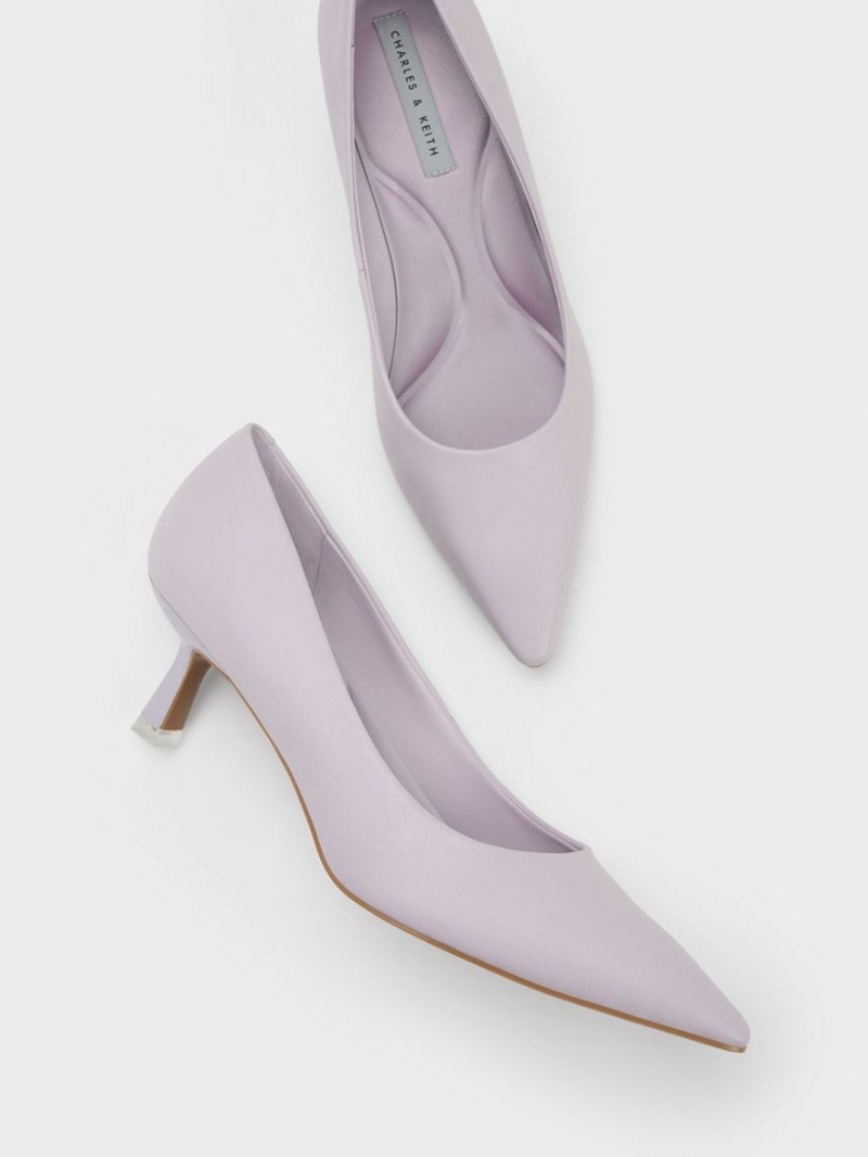 Γοβεσ Charles And Keith Emmy Spool Heel μωβ | 18672-SFCR