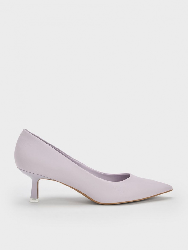 Γοβεσ Charles And Keith Emmy Spool Heel μωβ | 18672-SFCR