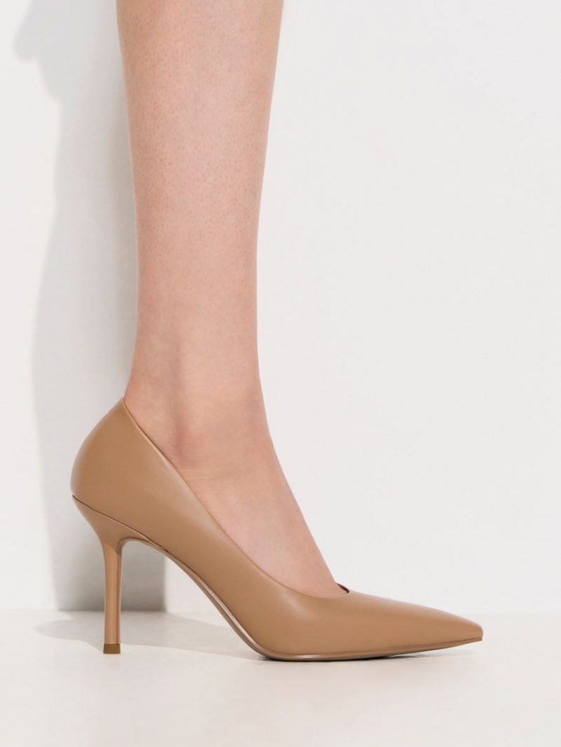 Γοβεσ Charles And Keith Emmy Stiletto Heel καφε | 96482-JCRP