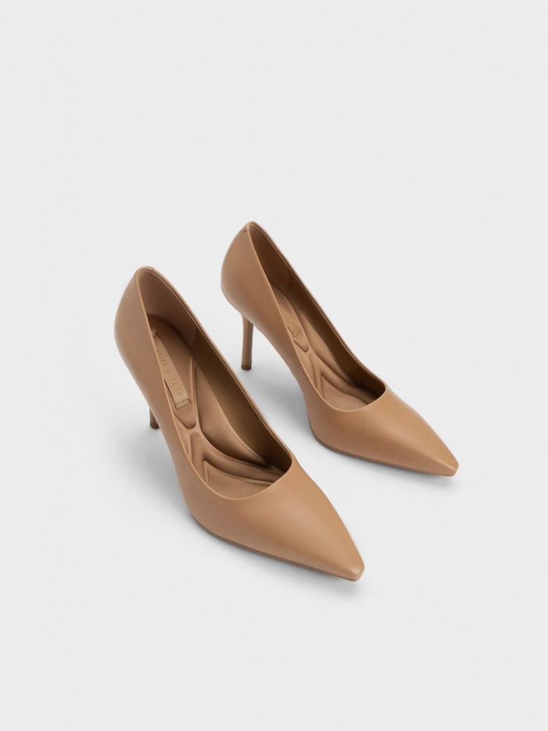Γοβεσ Charles And Keith Emmy Stiletto Heel καφε | 96482-JCRP