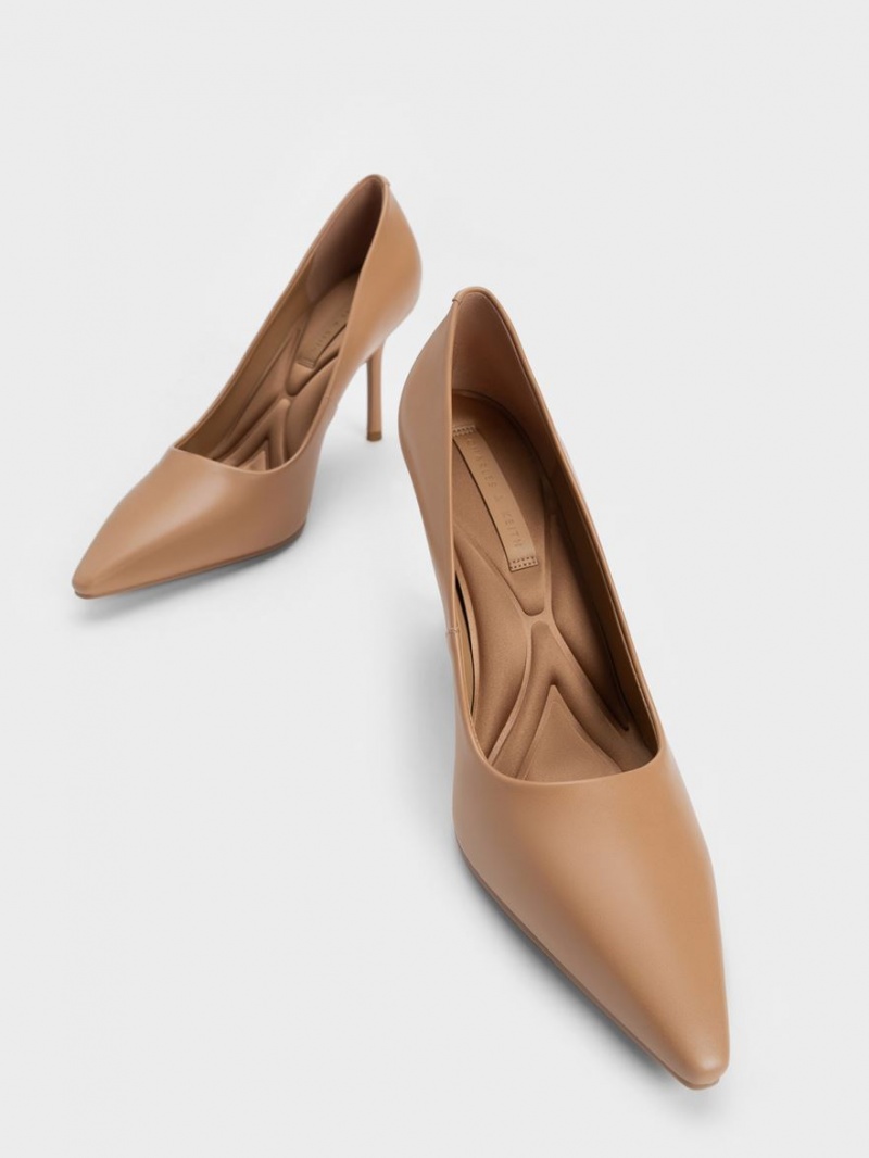 Γοβεσ Charles And Keith Emmy Stiletto Heel καφε | 96482-JCRP