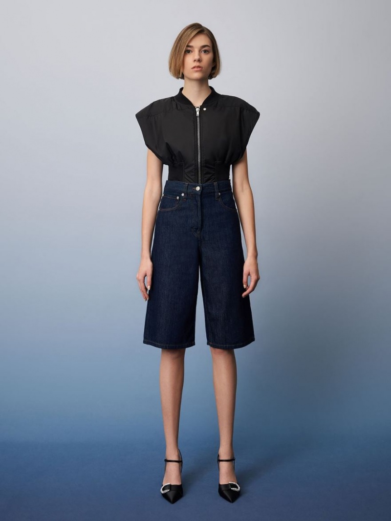 Γοβεσ Charles And Keith Gabine Gem-Embellished Back λουρακια μαυρα | 75461-QBSL
