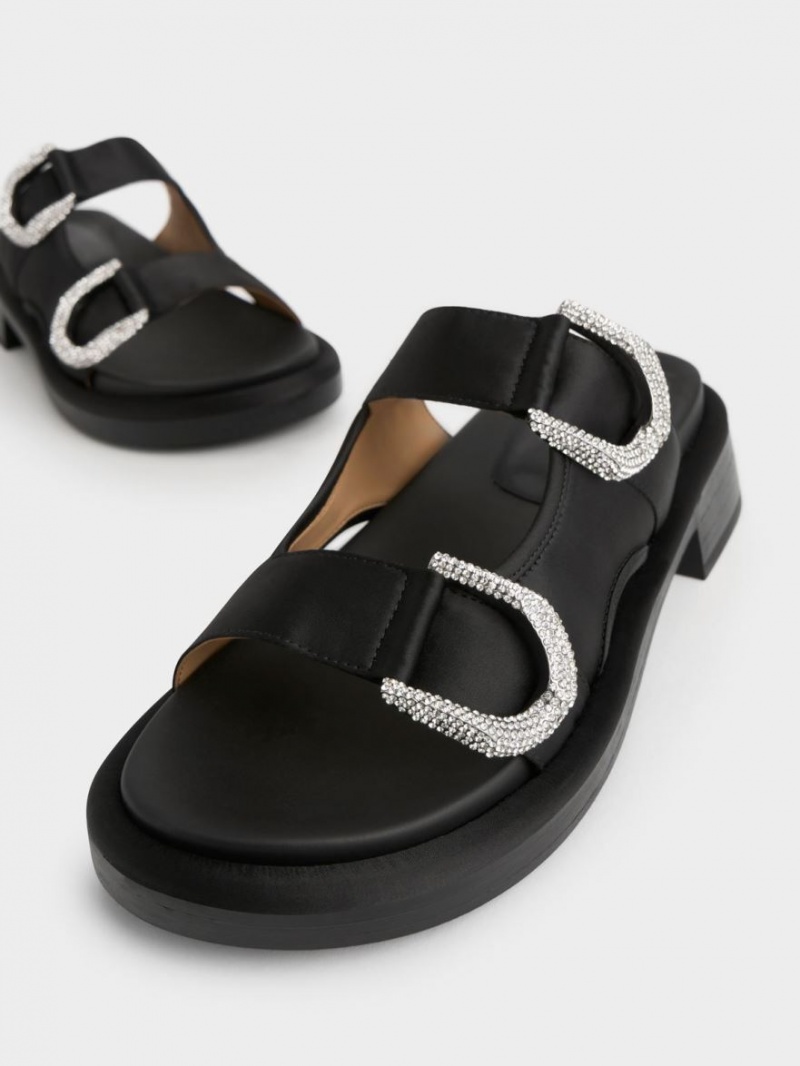 Σαγιοναρεσ Charles And Keith Gabine Recycled Polyester μαυρα | 17640-FDJW
