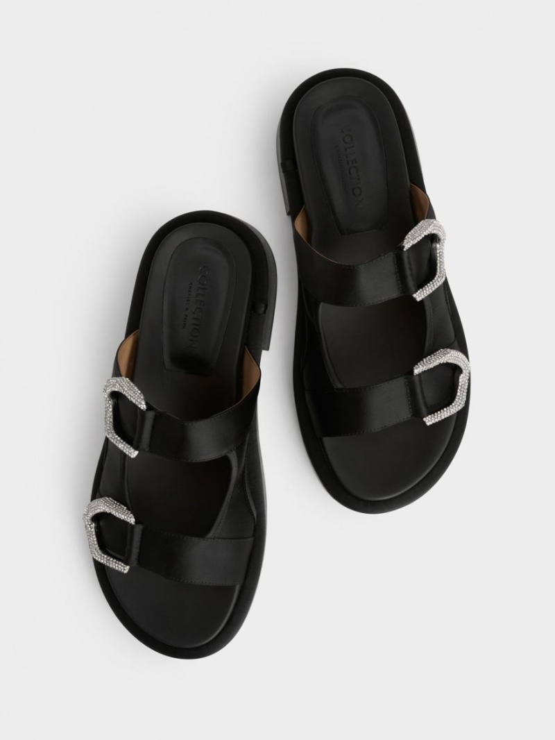 Σαγιοναρεσ Charles And Keith Gabine Recycled Polyester μαυρα | 17640-FDJW