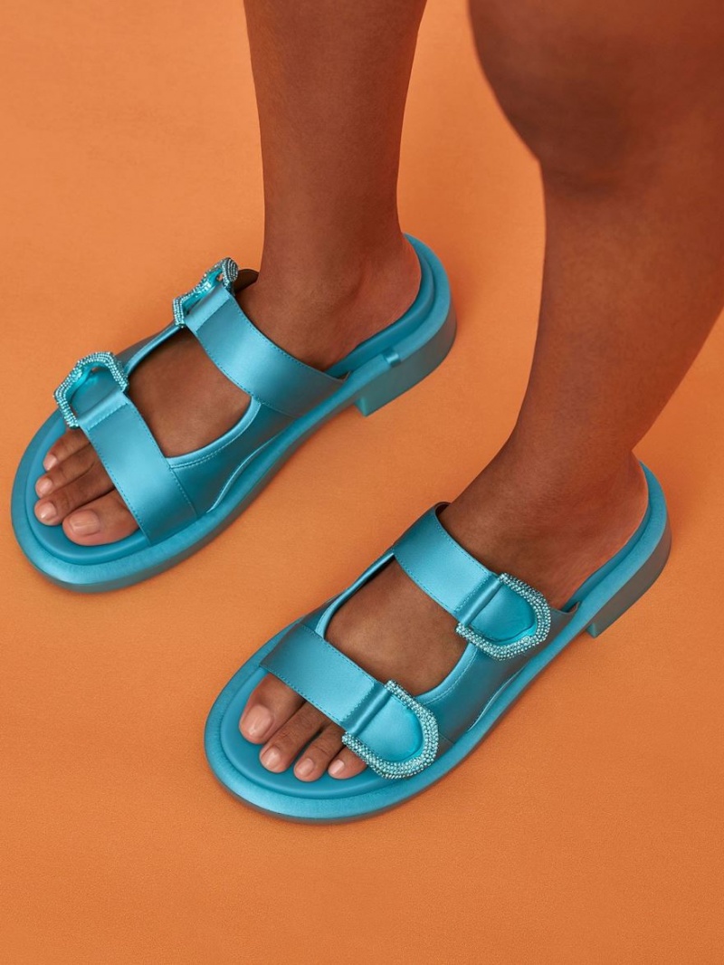 Σαγιοναρεσ Charles And Keith Gabine Recycled Polyester τυρκουάζ | 41632-GSQD