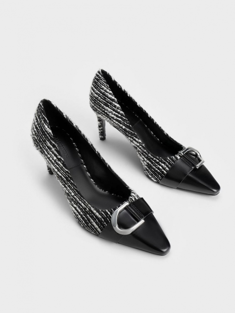 Γοβεσ Charles And Keith Gabine Tweed toe-Cap Πολύχρωμο | 35279-MCAH