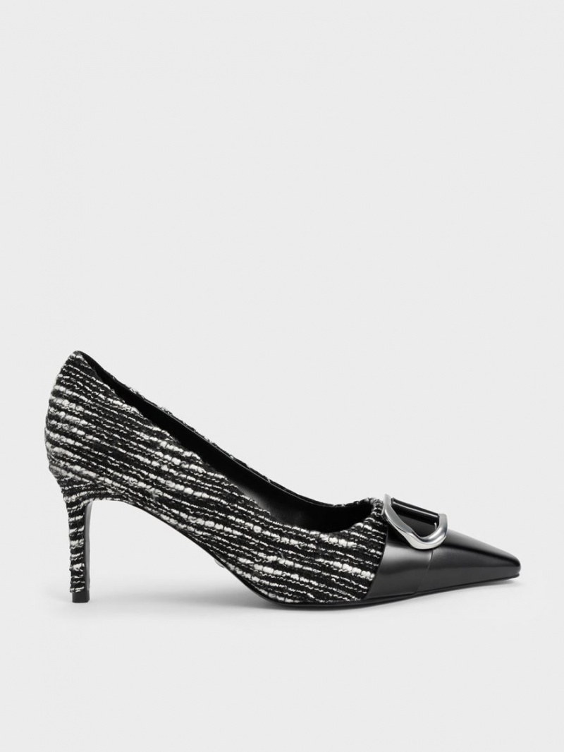 Γοβεσ Charles And Keith Gabine Tweed toe-Cap Πολύχρωμο | 35279-MCAH
