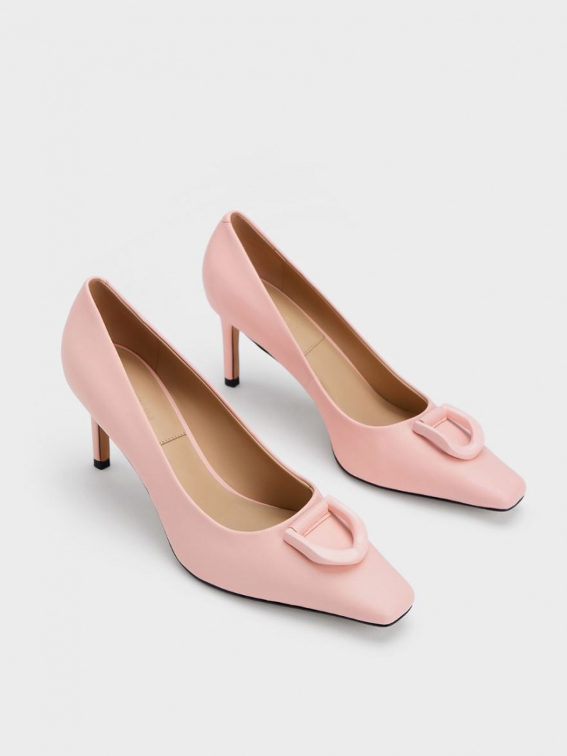 Γοβεσ Charles And Keith Gabine δερματινα Tapered ροζ | 43512-DECM
