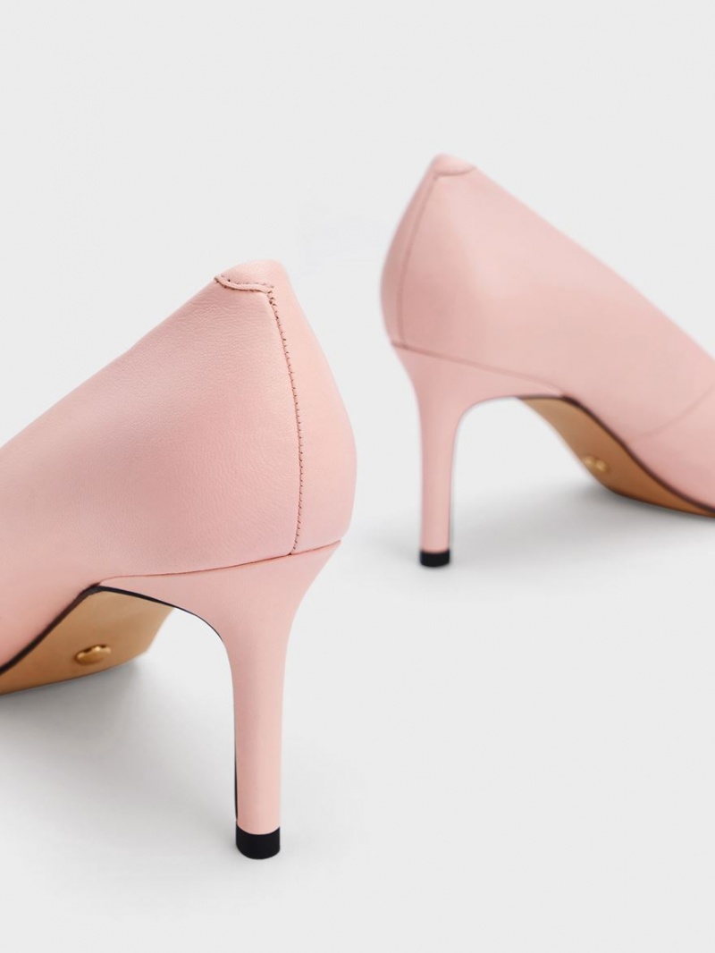 Γοβεσ Charles And Keith Gabine δερματινα Tapered ροζ | 43512-DECM